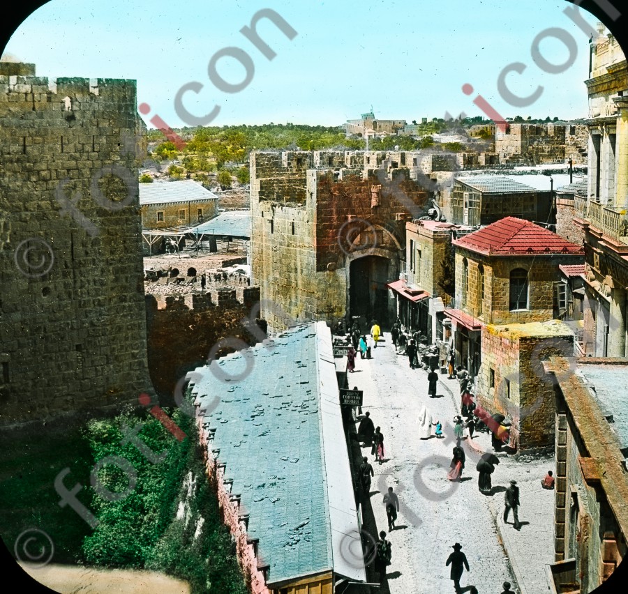 Jaffator | Jaffa Gate - Foto foticon-simon-054-006.jpg | foticon.de - Bilddatenbank für Motive aus Geschichte und Kultur